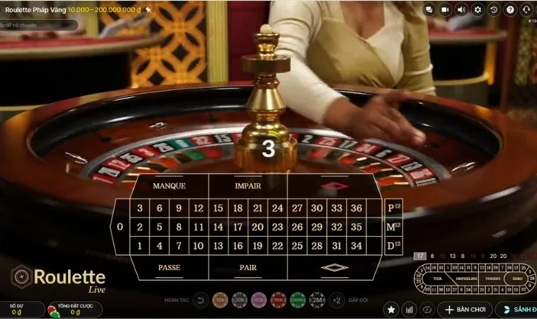 Các loại cược Roulette SunWin