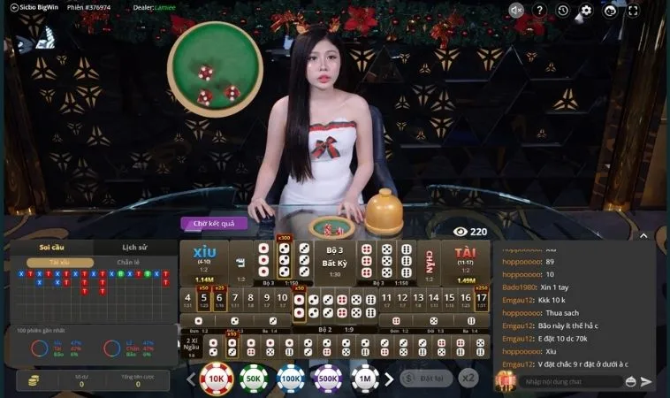 Bàn cược Tài Xỉu SunWin